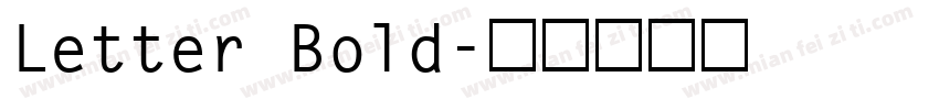Letter Bold字体转换